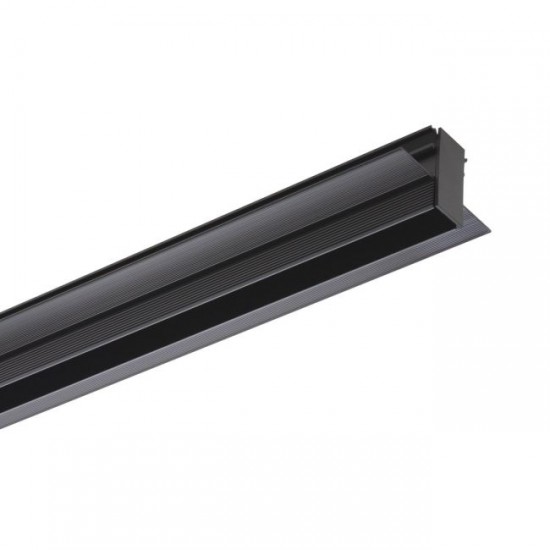 Sina magnetica 1m Xtrim S neagra cu montaj incastrat 48V DC IP40