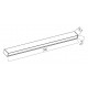 Corp de iluminat LED magnetic liniar XTRIM STMRS01 11.3W 48V DC 300mm corp negru lumina calda IP40