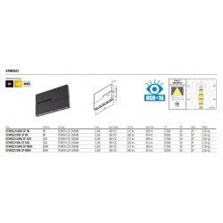 Proiector LED magnetic liniar orientabil XTRIM STMRS21 5.3W 48V DC 150mm 20 grade alb mat CRI90 UGR<16 lumina calda IP40