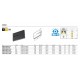 Proiector LED magnetic liniar orientabil XTRIM STMRS21 5.3W 48V DC 150mm 20 grade negru mat CRI90 UGR<16 lumina calda IP40