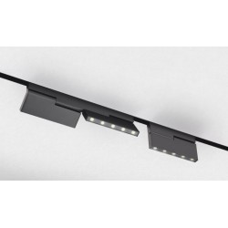 Proiector LED magnetic liniar orientabil XTRIM STMRS21 5.3W 48V DC 150mm 20 grade negru mat CRI90 UGR<16 lumina calda IP40