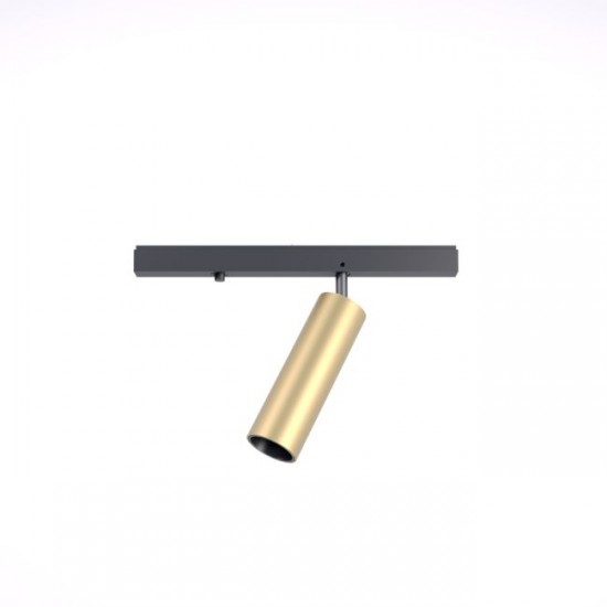 Mini proiector LED magnetic orientabil dimabil XTRIM STMRS41 8.4W 48V DC 30mm 14 grade auriu satinat CRI90 UGR<16 lumina calda IP40