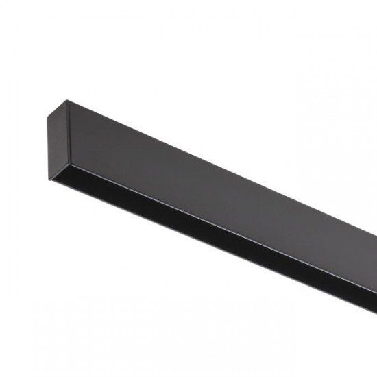 Sina magnetica 1m Xtrim S neagra cu montaj aparent 48V DC IP40