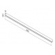 Sina magnetica 1.5m Xtrim S neagra cu montaj aparent 48V DC IP40