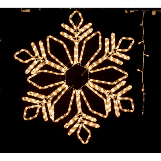 Figurina luminoasa fulg de zapada decorativ Erste 324 LED 17W 78cm IP44