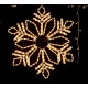 Figurina luminoasa fulg de zapada decorativ Erste 324 LED 17W 78cm IP44