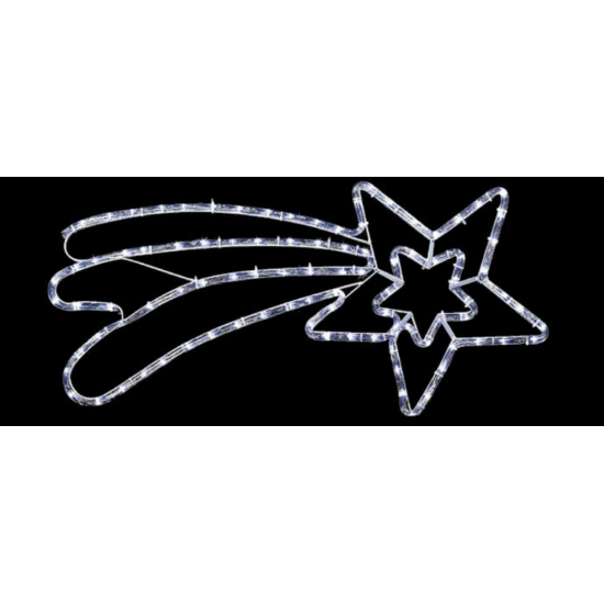 Figurina luminoasa Cometa Led decorativa Erste LED 7W 75x35 cm IP44 alb rece