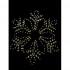 Figurina luminoasa Fulg de nea decorativ Erste LED 7W 60x60 cm IP44 alb rece