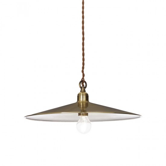 Pendul CANTINA cu dulie E27 1050mm metal alama antica IP20