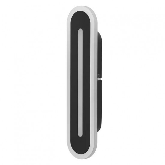 Aplica LED de baie inteligenta 13W Ledvance Smart+ WiFi ORBIS BATH WALL 300mm alb negru dimabila TW compatibil Amazon Alexa si Google Assistant IP44