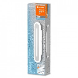 Aplica LED de baie inteligenta 13W Ledvance Smart+ WiFi ORBIS BATH WALL 300mm alb negru dimabila TW compatibil Amazon Alexa si Google Assistant IP44