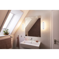 Aplica LED de baie inteligenta 13W Ledvance Smart+ WiFi ORBIS BATH WALL 300mm alb negru dimabila TW compatibil Amazon Alexa si Google Assistant IP44
