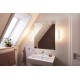 Aplica LED de baie inteligenta 13W Ledvance Smart+ WiFi ORBIS BATH WALL 300mm alb negru dimabila TW compatibil Amazon Alexa si Google Assistant IP44