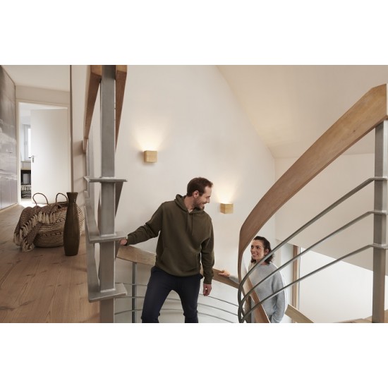 Aplica LED decorativa inteligenta 7W Ledvance Smart+ WiFi ORBIS WOOD 110mm dimabila TW compatibil Amazon Alexa si Google Assistant IP20