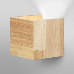 Aplica LED decorativa inteligenta 7W Ledvance Smart+ WiFi ORBIS WOOD 110mm dimabila TW compatibil Amazon Alexa si Google Assistant IP20
