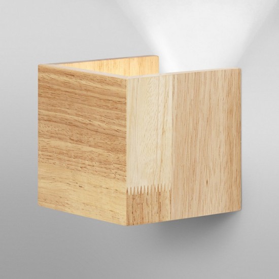Aplica LED decorativa inteligenta 7W Ledvance Smart+ WiFi ORBIS WOOD 110mm dimabila TW compatibil Amazon Alexa si Google Assistant IP20