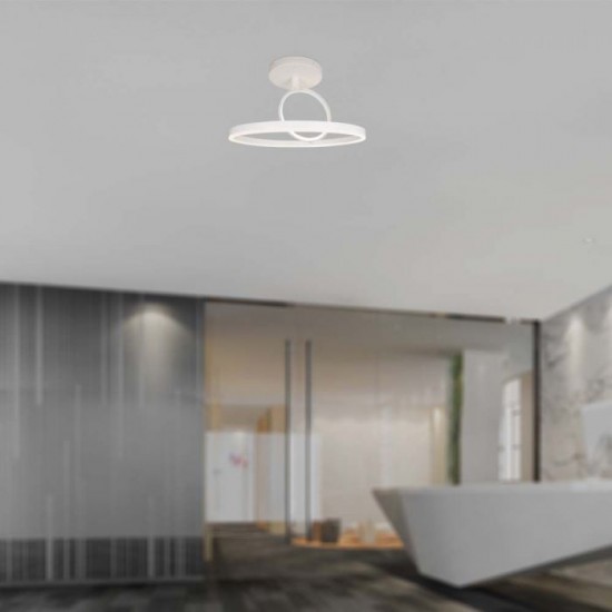 Plafoniera LED Designer 37W lumina calda si finisaj alb IP20