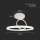 Plafoniera LED Designer 37W lumina calda si finisaj alb IP20