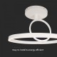 Plafoniera LED Designer 37W lumina calda si finisaj alb IP20