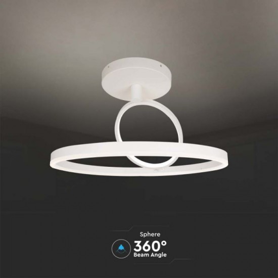 Plafoniera LED Designer 37W lumina calda si finisaj alb IP20