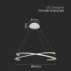 Suspensie LED Designer 48W 840mm dimabila corp alb IP20