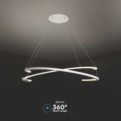 Suspensie LED Designer 48W 840mm dimabila corp alb IP20
