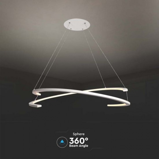 Suspensie LED Designer 48W 840mm dimabila corp alb IP20