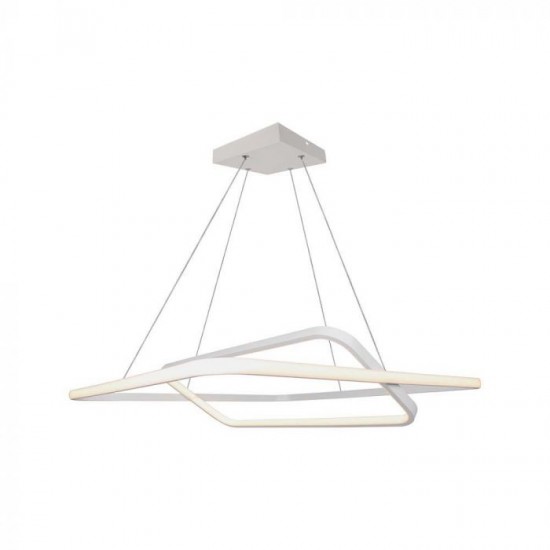 Suspensie LED Designer 48W 600mm dimabila corp alb IP20