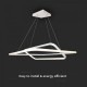 Suspensie LED Designer 48W 600mm dimabila corp alb IP20
