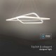 Suspensie LED Designer 48W 600mm dimabila corp alb IP20