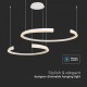Suspensie LED Designer 48W 1160mm dimabila corp alb IP20