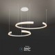 Suspensie LED Designer 48W 1160mm dimabila corp alb IP20