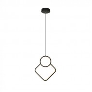 Pendul led de interior 12W designer corp negru IP20