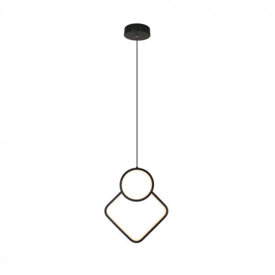Pendul led de interior 12W designer corp negru IP20