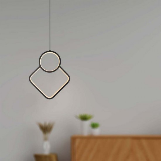 Pendul led de interior 12W designer corp negru IP20