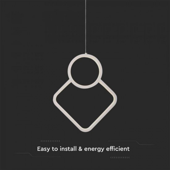 Pendul led de interior 12W designer corp alb IP20