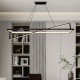 Suspensie LED Designer 45W dimabila 1140mm corp negru lumina calda IP20