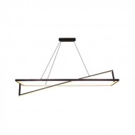 Suspensie LED Designer 45W dimabila 1140mm corp negru lumina calda IP20