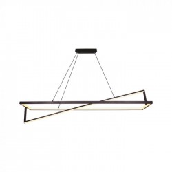 Suspensie LED Designer 45W dimabila 1140mm corp negru lumina calda IP20