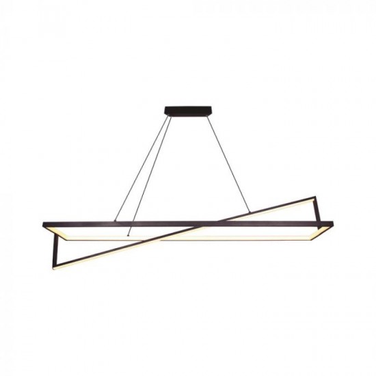 Suspensie LED Designer 45W dimabila 1140mm corp negru lumina calda IP20