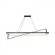 Suspensie LED Designer 45W dimabila 1140mm corp negru lumina calda IP20