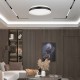 Plafoniera LED Designer 38W rotunda 400mm corp alb cu negru lumina neutra IP20