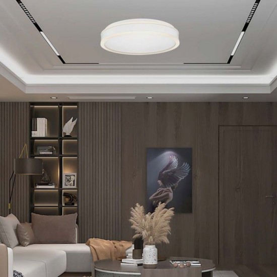 Plafoniera LED Designer 38W rotunda 400mm corp alb si lumina neutra IP20