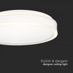 Plafoniera LED Designer 38W rotunda 400mm corp alb si lumina neutra IP20