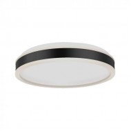 Plafoniera LED Designer 42W rotunda 500mm corp alb negru dimabila lumina neutra IP20