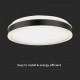Plafoniera LED Designer 18W rotunda 350mm corp alb negru  lumina neutra IP20