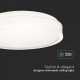 Plafoniera LED Designer 42W rotunda 500mm dimabila corp alb lumina neutra IP20