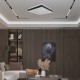 Plafoniera LED Designer 38W patrata 400mm corp alb negru lumina neutra IP20