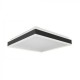 Plafoniera LED Designer 38W patrata 400mm corp alb negru lumina neutra IP20