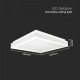 Plafoniera LED Designer 38W patrata 400mm finisaj alb lumina neutra IP20